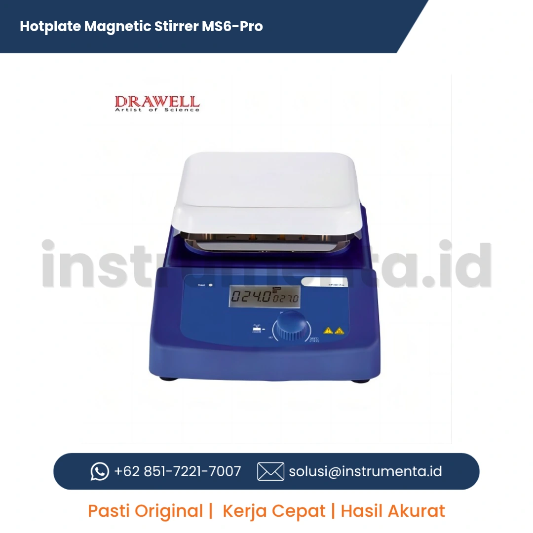 Jual Hotplate Magnetic Stirrer MS6-Pro Distributor Resmi Alat Laboratorium Ready Stock